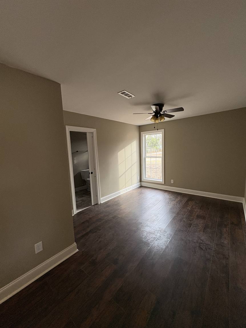 Bedroom with new floors
